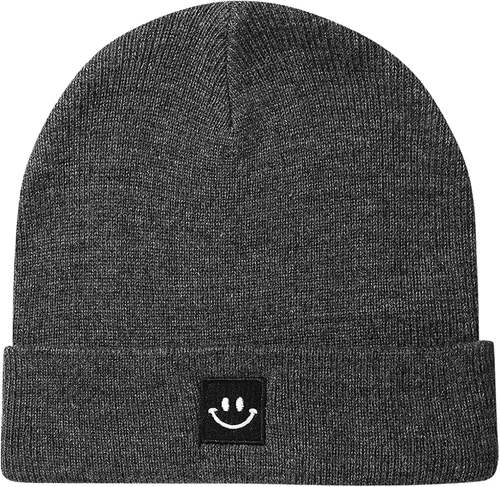 Miniatura 13 de MaxNova Gorro de punto con cara sonriente para hombres/mujeres