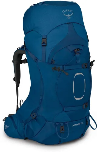 Miniatura 21 de Osprey Aether 65L Mochila de mochilero para hombre, color negro, S/M, ajuste extendido