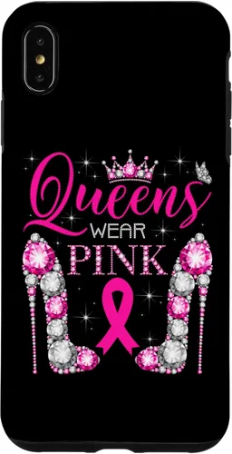 Miniatura 11 de iPhone 12 Pro Max Queens Wear Rosa Concientización del Cáncer de Mama Estuche con Cinta Rosa