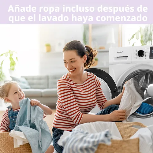 Miniatura 8 de COMFEE' Combo de lavadora y secadora de 24 pulgadas, 2.7 pies cúbicos, 26 libras, cuidado de vapor para lavadora, secado durante la noche, sin