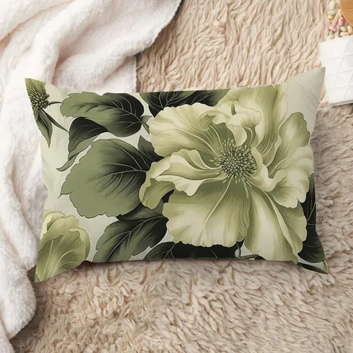 Miniatura 37 de ArogGeld Fundas de cojín de estilo chinoiserie, diseño de flores y pájaros, color rosa rubor, diseño de animales de pavo real, jardín asiático