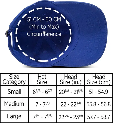 Miniatura 51 de DALIX Gorra de béisbol para papá, lisa, para hombre, mujer, algodón, ajustable, en blanco, sin estructurar, suave