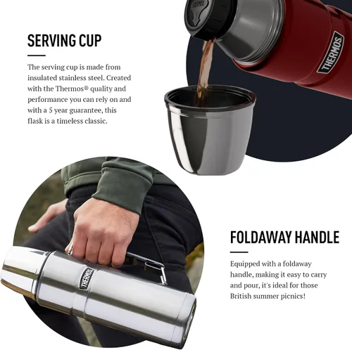 Miniatura 4 de Thermos 170287 - Frasco de acero inoxidable, cobre, 1,2 L