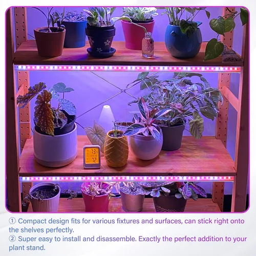 Miniatura 6 de iPower - Lámpara LED de crecimiento con espectro completo para plantas de interior, cuello de cisne ajustable, 2/3 modos de luz y 5/10 niveles