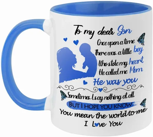 Miniatura 7 de Fatbaby Taza de café con texto en inglés "To My Dear Daughter", regalo para el día de San Valentín y cumpleaños, regalo para la mejor hija de mamá