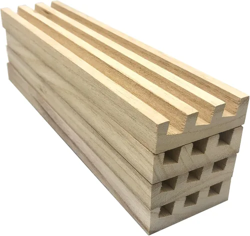 Miniatura 4 de Yuanhe Soporte para bandejas de Domino – Juego de 4 soportes de madera para azulejos de madera Dimonos Tablas para tren mexicano Rummy Chickenfoot