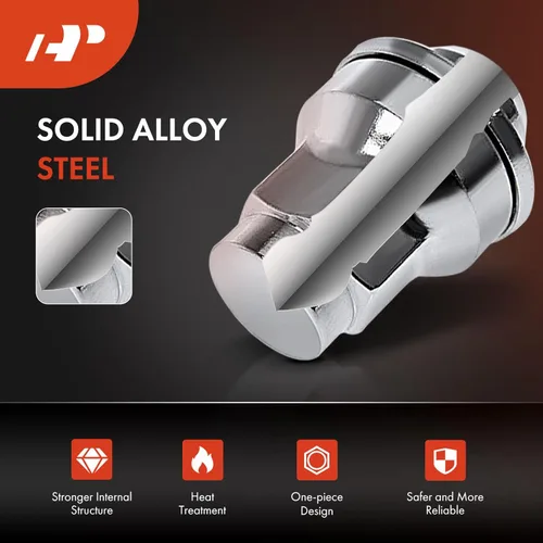 Miniatura 4 de A-Premium Tuercas de rueda compatibles con Jaguar XF 2009-2014 XJ XE Tipo F XK XKR XFR XFR-S XKR-S XJR Juego de 5 piezas delanteras o traseras