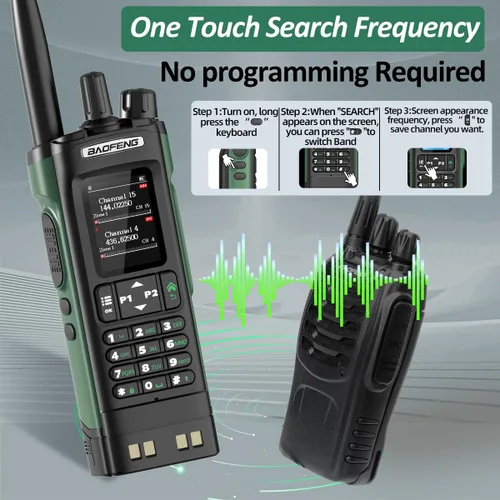 Miniatura 3 de Radio de Mano BAOFENG DM32 DMR Radio Portátil Recargable Walkie Talkies de Largo Alcance DM32UV 5RM Radio de Dos Vías NOAA Radio del Clima