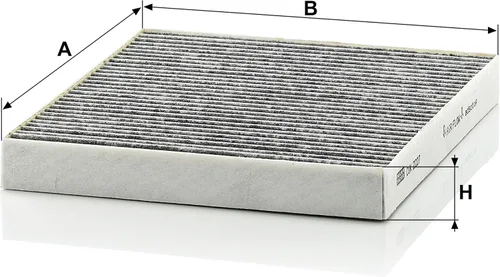 Miniatura 2 de MANN-FILTER CUK 2227 - Filtro de aire de cabina - Filtro de polen con carbón activado