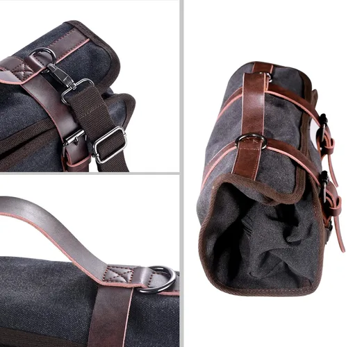 Miniatura 4 de Bolsa de bartender portátil para viajes, bolsa de canvas para barman, kit de bar para llevar herramientas de bar, almacenamiento perfecto