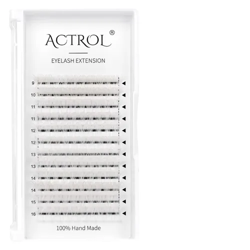 Miniatura 34 de Extensiones de pestañas de colores Easy Fan de 0.354-0.630 in, mezcla de blanco, rizo D, fácil de abanear, 0.003 in, suministros de pestañas