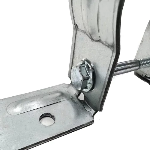 Miniatura 8 de Soportes de valla de 2-3/8 pulgadas (12 unidades), amarre de agarre de tubo galvanizado, soportes de acero a madera, soportes de metal para postes
