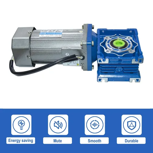 Miniatura 3 de Motor de Engranaje Sinfín de CA de Alto Torque 110V 180 Vatios 18 RPM con Kits de Controlador de Velocidad de CA Caja de Engranajes Reductora RV040