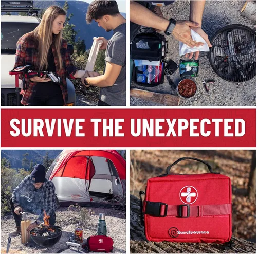 Miniatura 6 de Surviveware 119 Pcs Comprehensive Premium Survival First Aid Kit - Medical Emergency Kit for Travel Camping Gear, Home Essentials & Outdoor