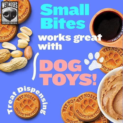 Miniatura 51 de Wet Noses Golosinas orgánicas crujientes para perros sin granos, totalmente naturales, de grado humano, sin OMG, entrenamiento saludable