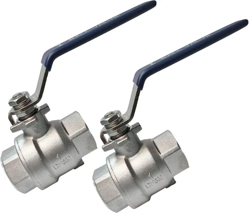 Miniatura 8 de Válvula de bola de acero inoxidable 316 de 1 pulgada hembra a macho, 2 piezas con rosca NPT de puerto completo, 1000 WOG, válvula de cierre