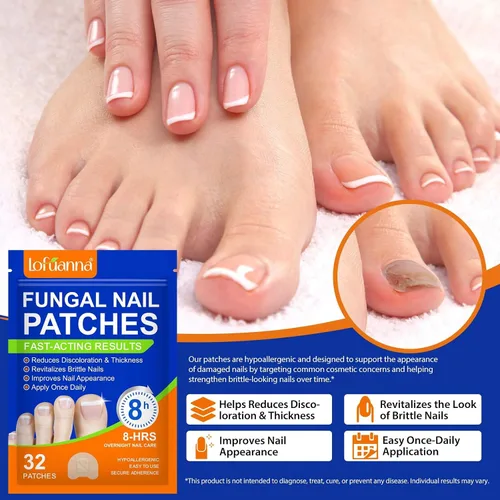 Miniatura 4 de Cuidado de uñas extra fuerte – 32 piezas de parches de uñas nocturnos, cuidado de uñas durante la noche para una apariencia saludable, 8 horas