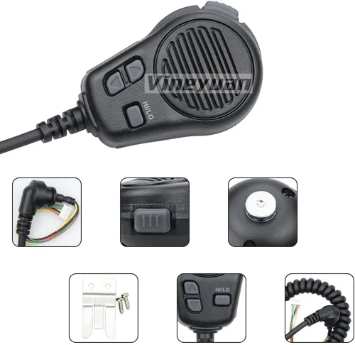 Miniatura 6 de HM-164B Micrófono de altavoz para Icom IC-M200 IC-M304 IC-M59 Micrófono de mano de radio marina