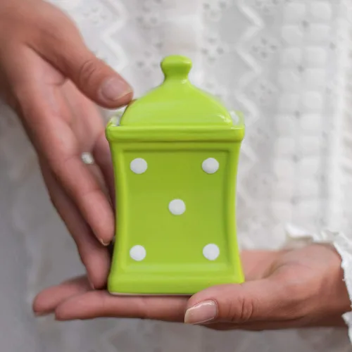 Miniatura 9 de City to Cottage Hierba de cocina de cerámica pequeña hecha a mano de 5.3 oz/5.1 fl oz, especias, tarro de almacenamiento con tapa, recipiente