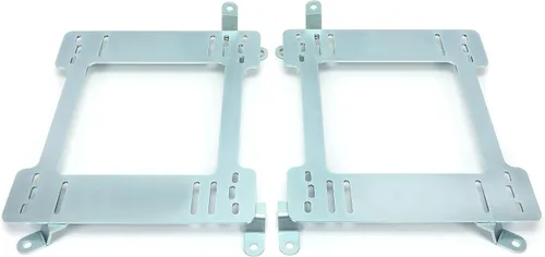 Miniatura 9 de Kojem Soporte de montaje de asiento de acero compatible con 1992-1999 BMW E36 Coupe Racing Seat Mount Rail (Plata)