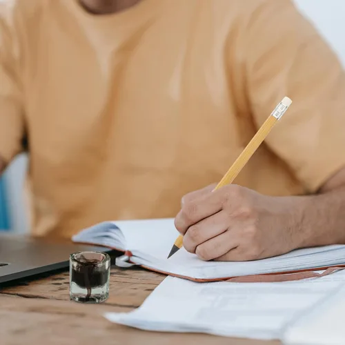 Miniatura 8 de Tofficu Forever Pencil - Lápiz creativo, 6 lápices de bambú borrables, lápiz de madera eterno, lápiz eterno, lápices sin tinta para escribir