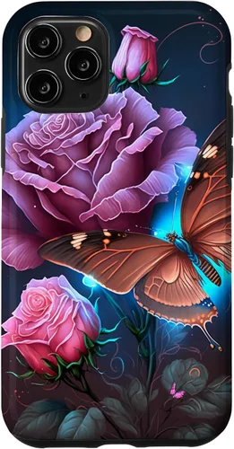 Miniatura 29 de Family Butterfly Rose Flower Firefly PC Case for iPhone 17
