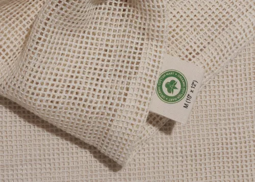 Miniatura 5 de Bolsas de lavandería de malla de algodón para ropa delicada, Beige