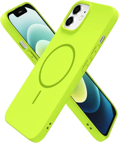 Miniatura 250 de oakxco Funda de silicona Mag Safe para iPhone 17 Pro Max, funda magnética delgada y fina compatible con carga inalámbrica MagSafe, bonita funda Negro