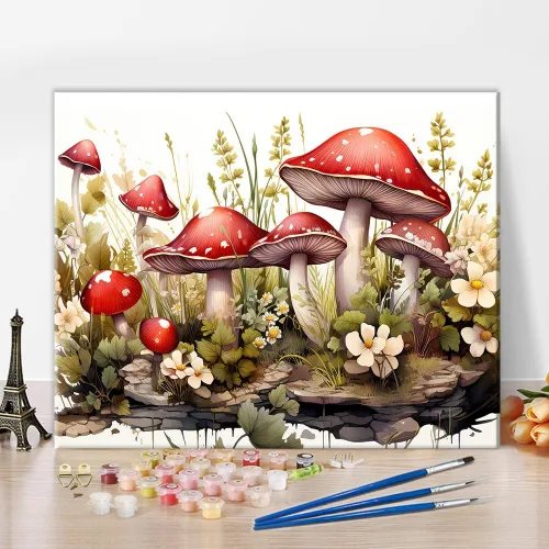 Miniatura 10 de TUMOVO Pintura por números para adultos principiantes, símbolo de Yin Yang con peces koi, pintura por números, kits de pintura acrílica por números