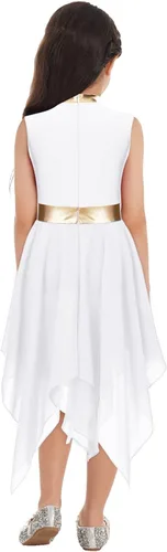 Miniatura 4 de Vestido de baile lírico para niñas y niñas, disfraz de celebración litúrgica, bata de iglesia