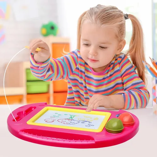 Miniatura 6 de Juguetes para niños pequeños, juguetes para niñas de 1 a 2 años, tablero de dibujo magnético, pizarra de garabatos borrable para niños, juguetes