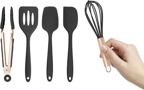 Miniatura 17 de COOK WITH COLOR Juego de utensilios de cocina de silicona, juego de utensilios de cocina, utensilios de cocina de silicona fáciles de limpiar