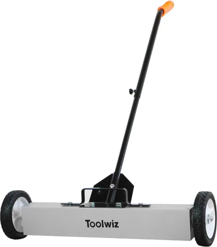 Miniatura 17 de Toolwiz Barredora magnética de 17 pulgadas, herramientas de techo para barredora de césped, herramientas de 8.8 libras con ruedas lisas para limpiar