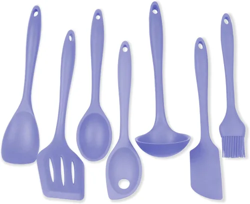 Chef Craft - Juego de herramientas y utensilios de cocina de silicona de alta calidad, antiarañazos, soporta temperaturas de hasta 450 °F, sin BPA,