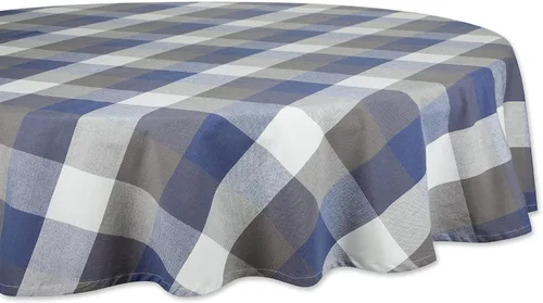 Miniatura 9 de DII Tri-Color Check Collection - Juego de servilletas 100% algodón, 20 x 20 pulgadas, color negro, 6 piezas