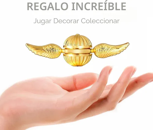 Miniatura 6 de Umnodobn Fidget Spinner Dorado Orbe Mágico Juguetes para la Ansiedad Alivio del Estrés Reductor Giro Fidgets Rodamiento de Mano Tri Spinner Spinners