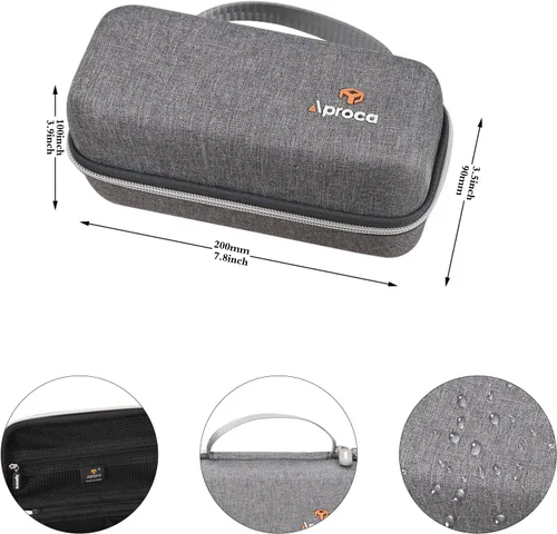 Miniatura 6 de Aproca Funda compatible con el kit de adaptador de viaje Ceptics World, bolsa de almacenamiento portátil para accesorios, color gris (solo funda)