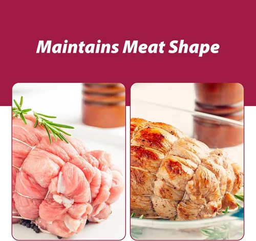 Miniatura 4 de HIC Kitchen Agujas rectas para asar, acero inoxidable 18/8, 8 pulgadas, juego de 2, para asegurar aves de corral rellenas y carne enrollada