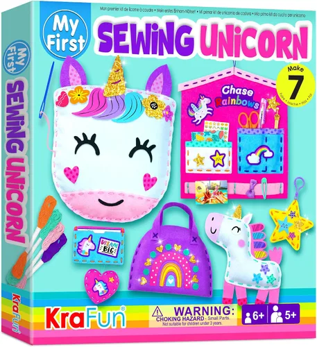 Miniatura 9 de KRAFUN Kit de costura de animales marinos de sirena para principiantes, kit de arte y manualidades, incluye 5 muñecas de felpa suave, instrucciones