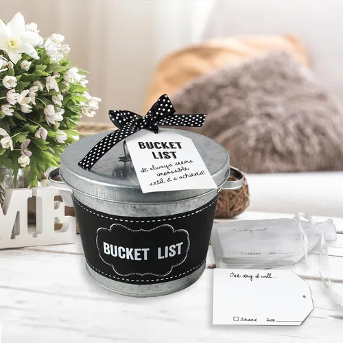 Miniatura 2 de Young's Inc Cubeta para parejas – Cubo de lata de 7 pulgadas – Regalos de inauguración de la casa para el nuevo hogar – Regalo de boda para pareja