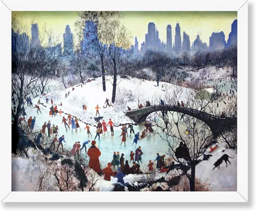 Miniatura 48 de Poster Master Impresión de pintura vintage de árbol de Navidad, póster retro de vacaciones, arte de invierno, diseño abstracto melancólico de pared