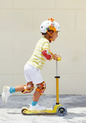 Miniatura 5 de Micro Kickboard Mini scooter LED para niños de 2 a 5 años Niños de hasta 110 libras Diseño de 3 ruedas inclinadas para dirigir Barra en T