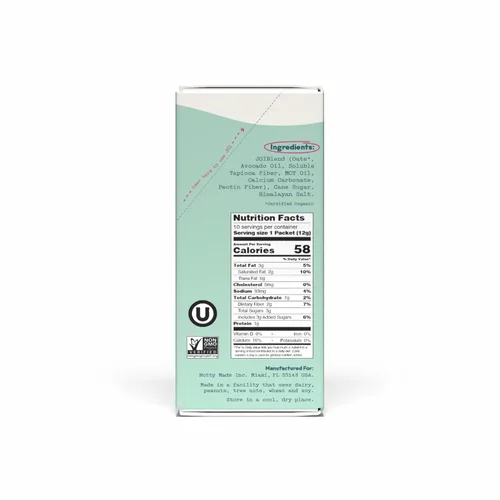 Miniatura 12 de Crema para café de leche de avena, endulzada en caja de 10 unidades de JOI - Superalimento, vegana, sin lácteos, a base de plantas, kosher, de larga