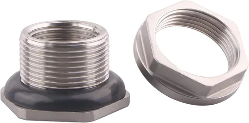 Miniatura 3 de DERNORD 1" colocaciones de mamparo del acero inoxidable del conector del tanque de agua del tabique femenino