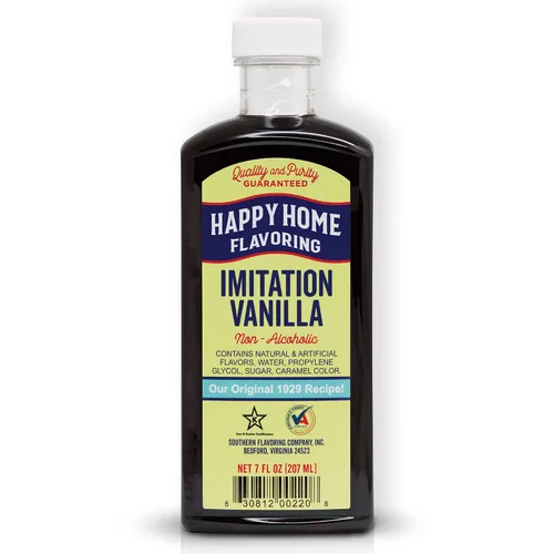 Miniatura 10 de Happy Home Sabor de vainilla de imitación transparente, sin alcohol, certificado Kosher, 7 onzas.