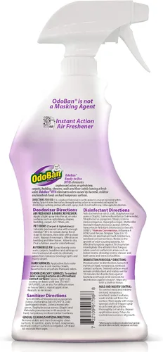 Miniatura 5 de OdoBan Desinfectante en aerosol continuo de 360 grados listo para usar y eliminador de olores fuertes, ambientador de telas y aire, fabricado