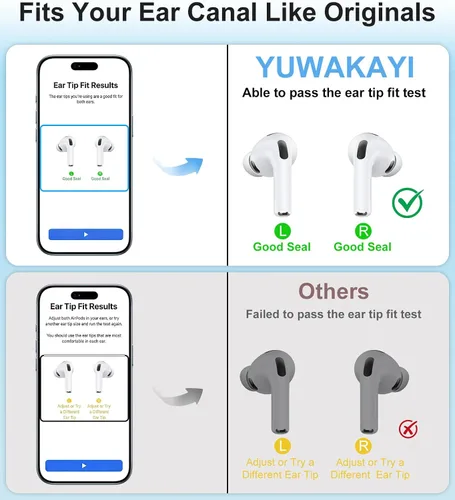 Miniatura 7 de Almohadillas de repuesto con infusión de espuma compatibles con AirPods Pro 3 (2025), comodidad superior, cancelación de ruido mejorada, ajuste