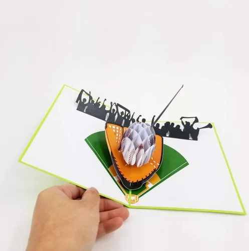 Miniatura 4 de Tarjeta de cumpleaños de béisbol, agradecimiento, cumpleaños, día del padre, felicitaciones, aniversario, jubilación, amantes del béisbol