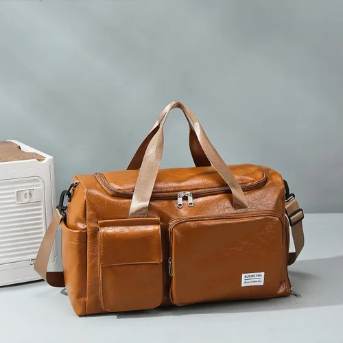 Miniatura 151 de Pequeña bolsa de gimnasio para mujer, bolsa de viaje con compartimento para zapatos