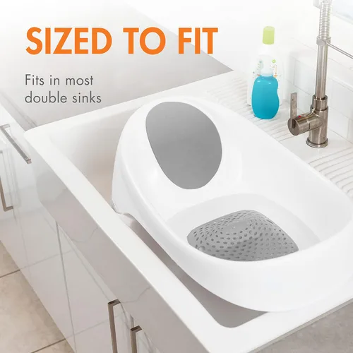 Miniatura 10 de Boon Soak 3 Stage Baby Bathtub - Tina de baño para bebé de 3 etapas Boon - Tina de baño con tres posiciones de soporte para recién nacidos a niños